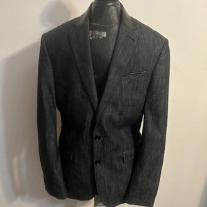 Express Black Wash Photographer Fitted blazer, size 38